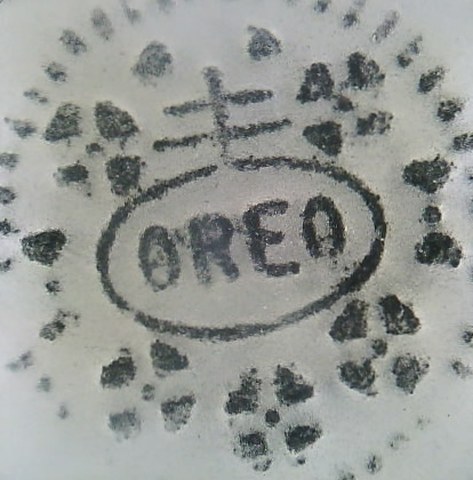 GlowTact tactile image of embossed biscuit lettering